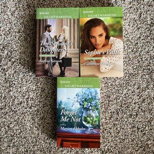 3 Brand New Harlequin Heartwarming Larger Print Books